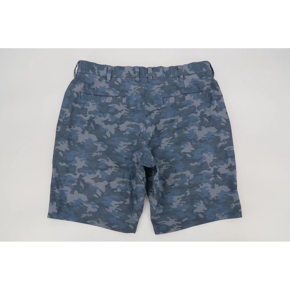 johnnie-O Prep-Formance Shorts Mens 32 Blue Camo Golf Performance Casual